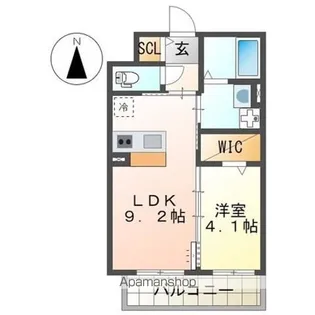 Maison du Bonheur HAKOZAKI【1階】の間取り