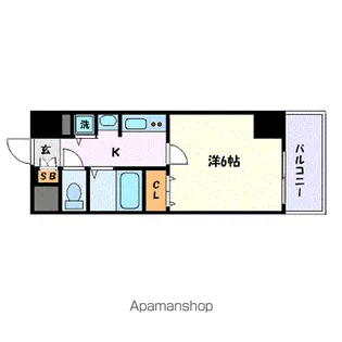 プレサンス泉シティアーク【807号室】の間取り