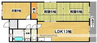 ナカノハイツ【1階】の間取り