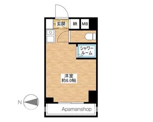 共立リライアンス四谷Ⅰ【220号室】の間取り