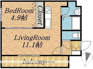 CASA RAVIN(カサラビン)【2階】の間取り