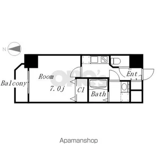 エステムコート名古屋新栄Ⅲグローリィ【9階】の間取り