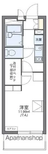 レオパレスシャローム上杉【401号室】の間取り