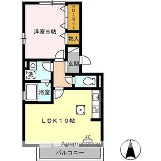 メゾンボナール【1階】の間取り