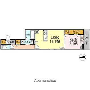 フェリシアーク【2階】の間取り
