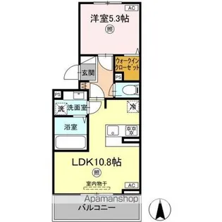 ミル・ルミエール【2階】の間取り