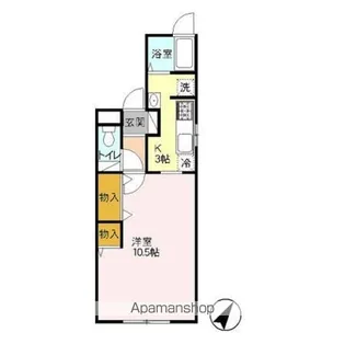 コモンライフ臥木河原【2階】の間取り