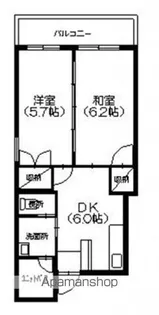 コーポ舟入南【4階】の間取り