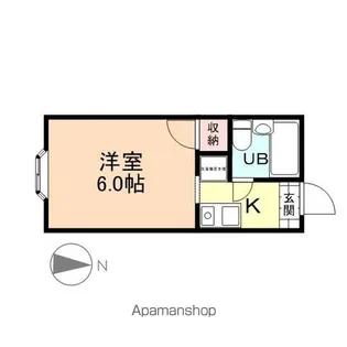 メゾンひばり【202号室】の間取り