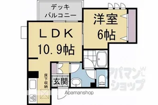 レフィシア城南宮道東【103号室】の間取り