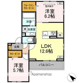 ボヌールII【3階】の間取り
