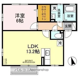 シャテーヌ【2階】の間取り