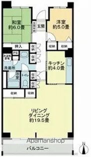 テレパレス船橋三咲A棟【3階】の間取り