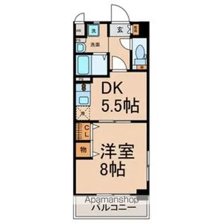 太閤通マンション【704号室号室】の間取り
