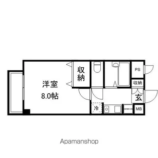 クレセント井原【3階】の間取り