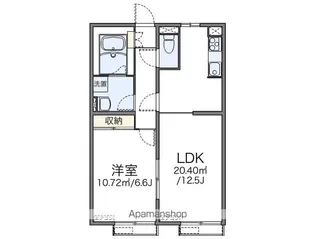 レオパレスシャルマン上【2階】の間取り
