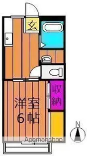 アンダンテ福井 B【102号室号室】の間取り