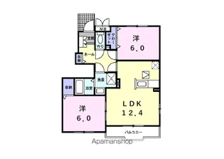 カーサ エム【1階】の間取り