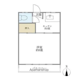 東京都杉並区浜田山2丁目【アパート】の間取り
