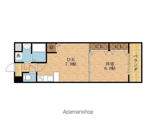 アーバンフラッツ城東【6階】の間取り