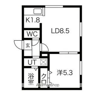 AJELM(アジェルム)【4階】の間取り