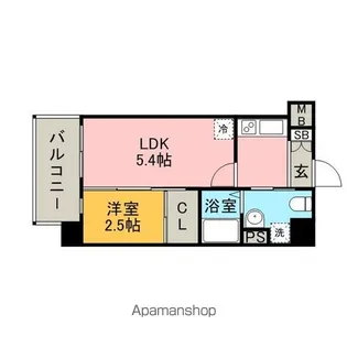グランフォーレ薬院南【707・号室】の間取り