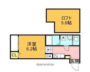ベルフィーユ【205号室】の間取り