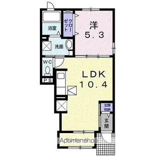 グレイスフル【1階】の間取り