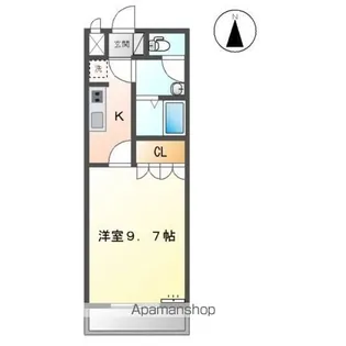 シャトー友喜Ⅱ【2階】の間取り