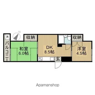 栄マンション【3階】の間取り