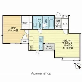 ラ・アトレ恵比寿グランガーデン【1階】の間取り