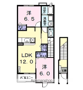 A・ラージュ【2階】の間取り