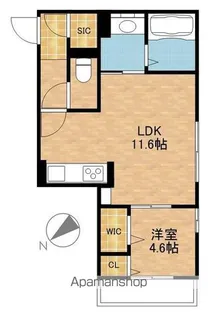 アイル東近江【106号室】の間取り