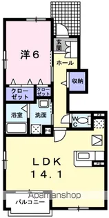 グラースB【1階】の間取り