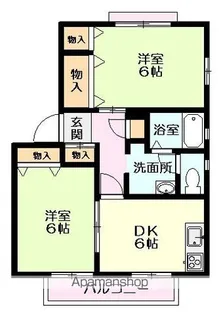 クレストコトー【1階】の間取り