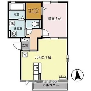 ブライト木町【2階】の間取り