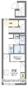 レオパレスネスト 川越【2階】の間取り