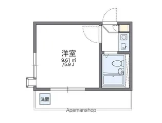 レオパレスブルースカイ【2階】の間取り