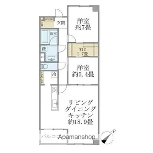 グランマルジュ市ヶ谷【1階】の間取り