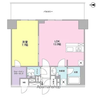 プレディアスタイル横濱沢渡【2階】の間取り