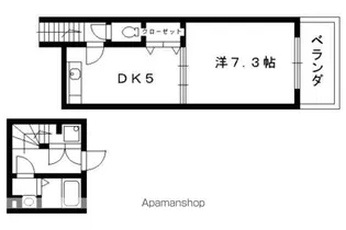 フォンテーヌ竹宇【2階】の間取り
