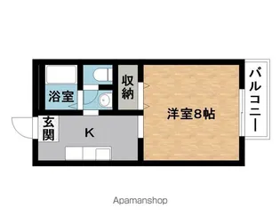 ディアコートみやびⅢ【2階】の間取り