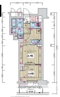 プレサンス名駅南ブリエ【10階】の間取り