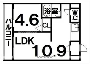 エクセルバード【1階】の間取り