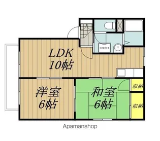 フォーレスチェリーヒルズ5番館【201号室】の間取り