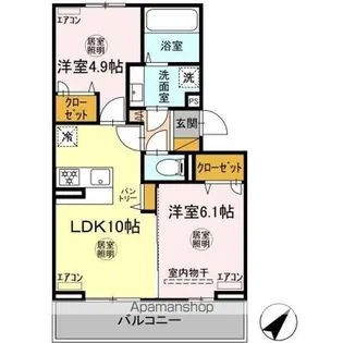 パストラル【3階】の間取り