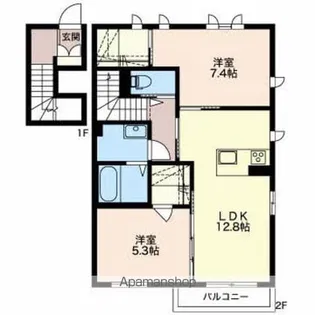 ラ・ルーチェ【2階】の間取り