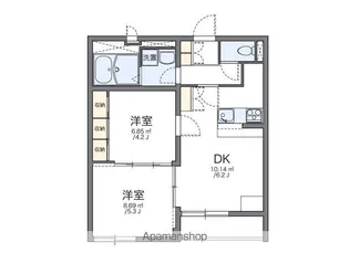 レオパレスSEIZANSOU【1階】の間取り