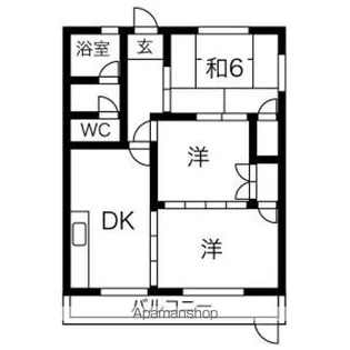 メゾンかわはら【1階】の間取り