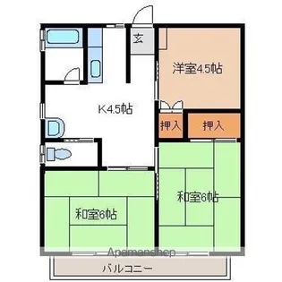 コーポ桑原【201号室】の間取り